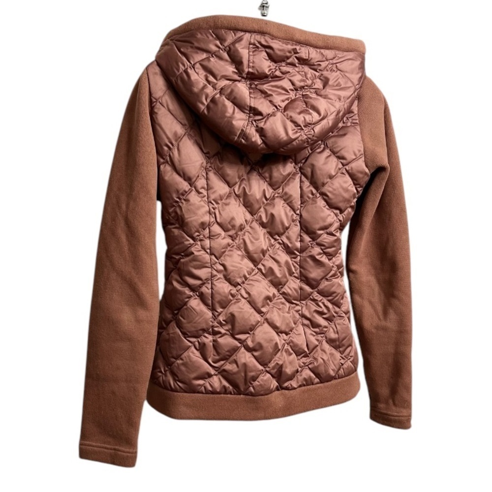 Eddie Bauer Puffer Quilted Jacket X-Small Misty Rose Goose Down Hooded - Picture 2 of 10